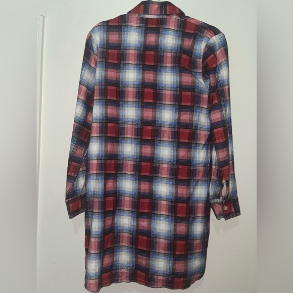 NWOT Stussy Lincoln Plaid Zip  Shirt Dress - Picture 6 of 9